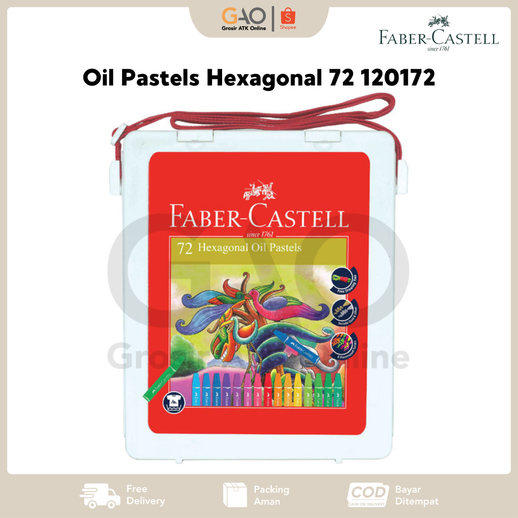 

Oil Pastels Hexagonal 72 Faber-Castell Krayon 72 Warna Faber-Castell 120172