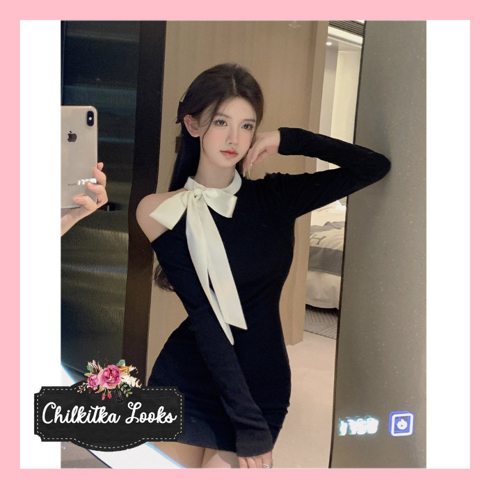 CHILKITKA LOOKS KOREAN FASHION PREMIUM DR311 DRESS WANITA DRESS KOREA 2023 NEW ARRIVAL FASHION IMPRO