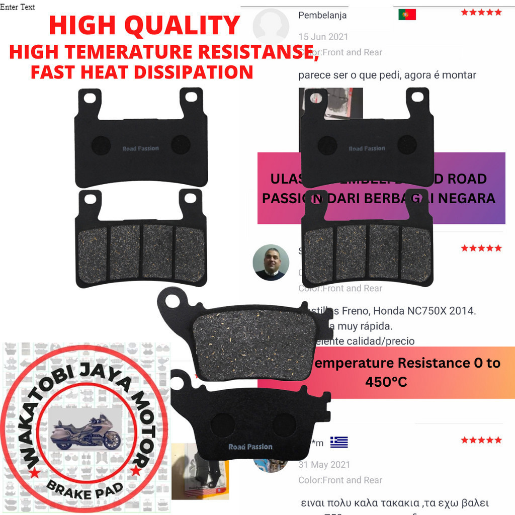 Kampas rem Motor Kawasaki Ninja ZX-6R ZX6R ZX 6R ZX636 ZX 636 2013 - 2020