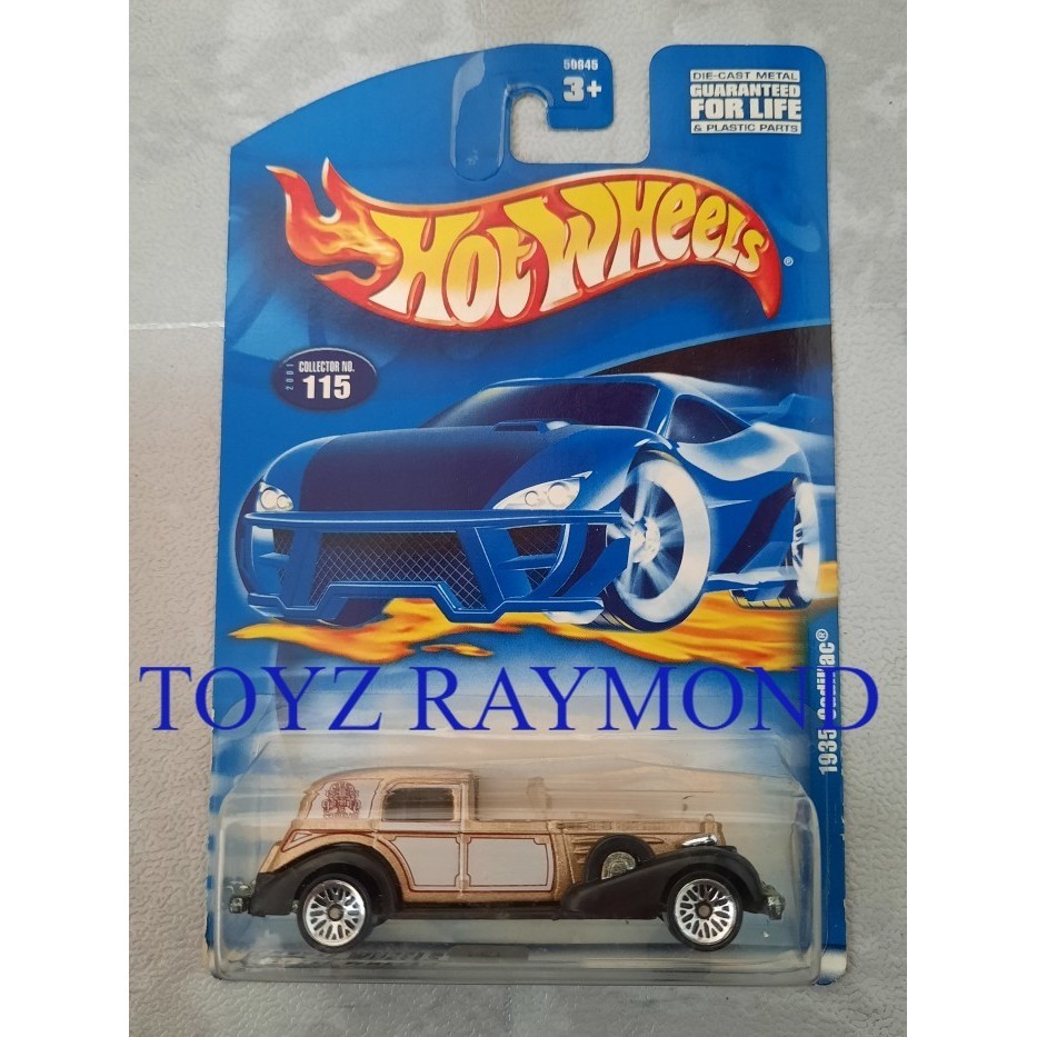 Hot wheels Hotwheels 1935 Cadillac 35 Classic Caddy gold white hw 2001