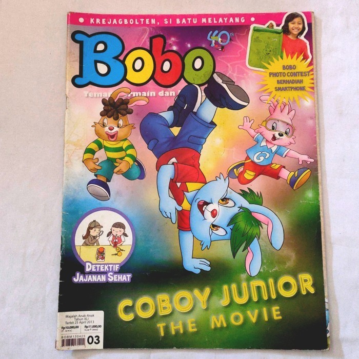 majalah bobo april 2013 vol 03 coboy junior the movie