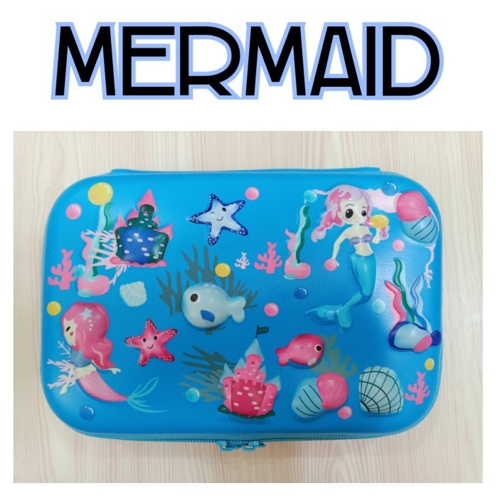 

Andma Alat tulis UNICORN kotak pensil ala smiggle pink ungu - MERMAID big