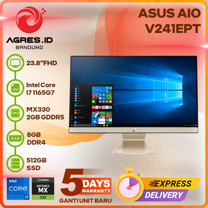 ASUS AIO V241EPT TOUCH I7 1165G7 MX330 8GB 512GB23.8FHD