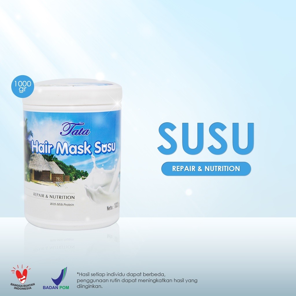 Tata Hair Mask Susu 1kg (Kemasan Salon) Perawatan Rambut Rusak
