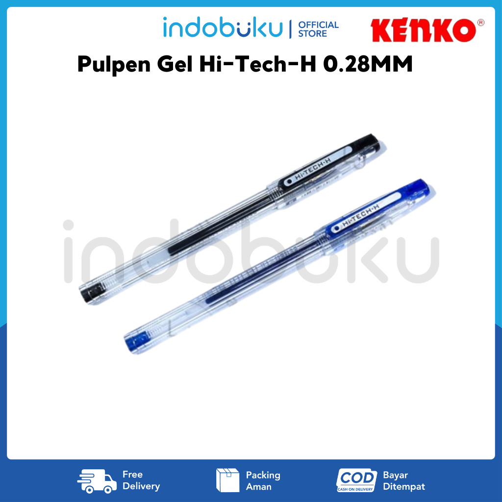 

Pulpen Gel Hi-Tech-H 0.28MM Hitam & Biru Kenko ( 1PCS )