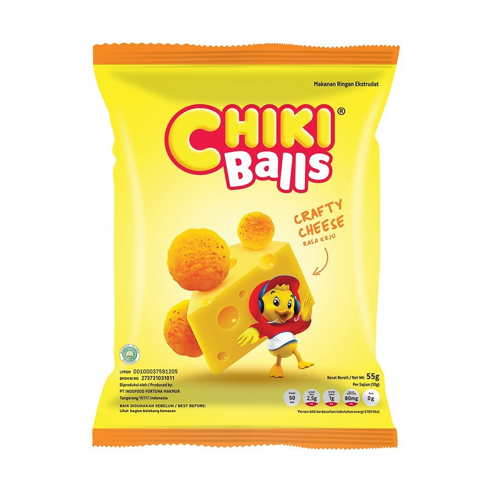 

CHIKI BALLS CRAFTY CHEESE 55GR