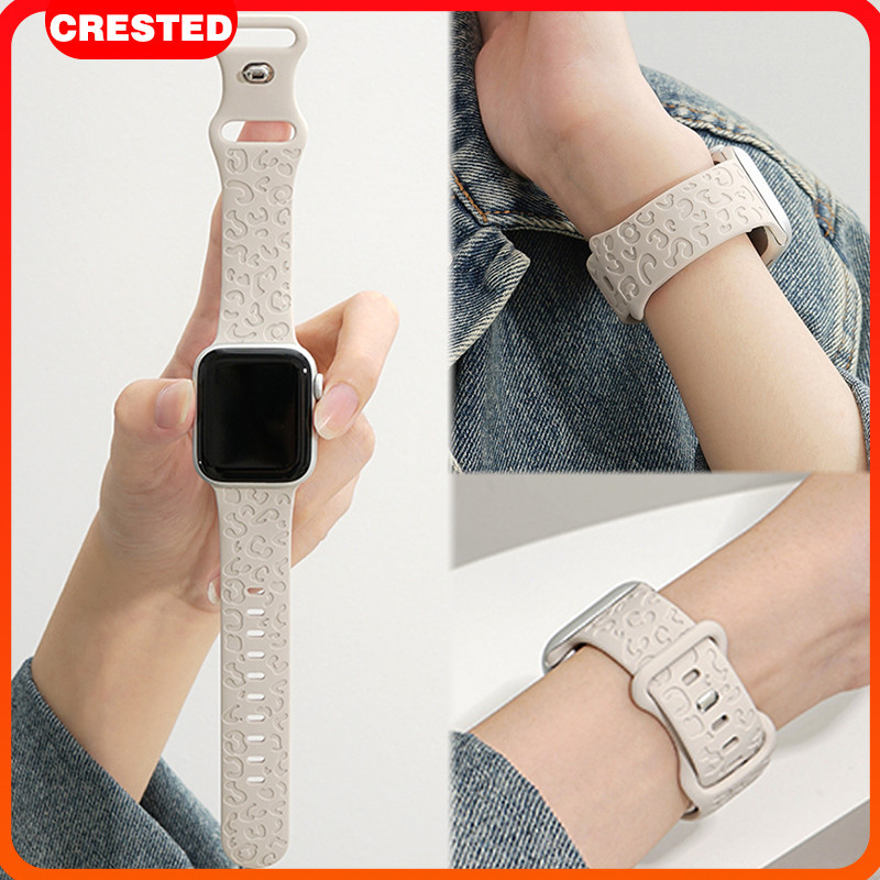 Silicone Printed Strap for IWatch 49 Mm 45mm 44mm 42mm 41mm 40mm 38 mm Print Soft Sport Engraved Ban