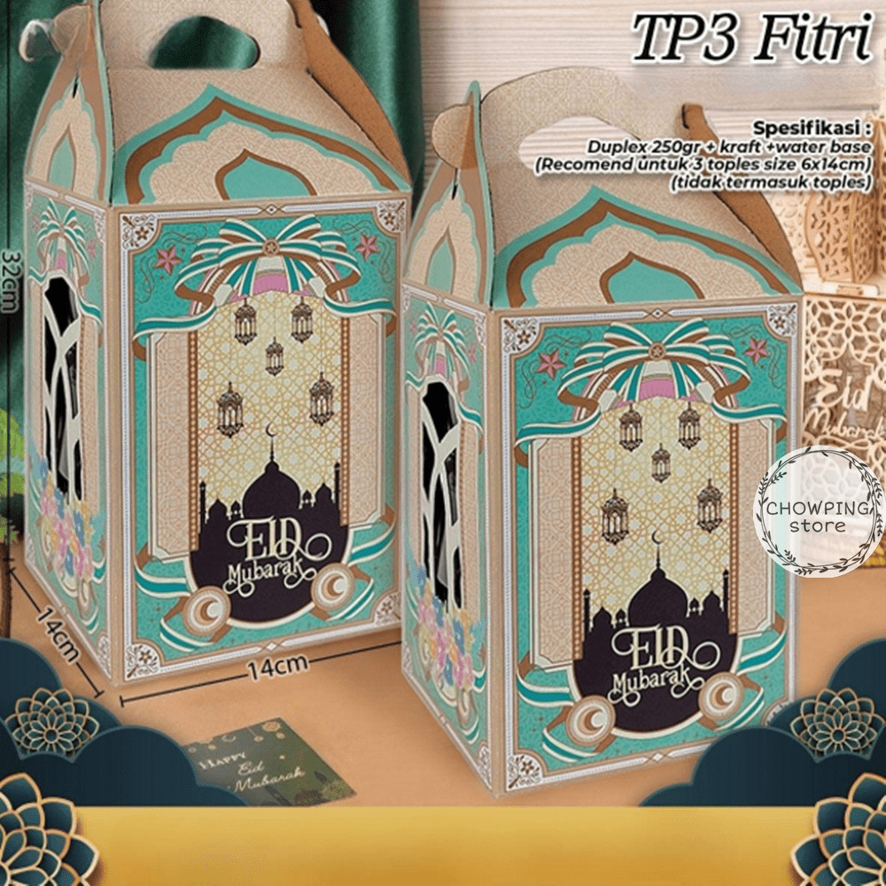 

Kotak Dus Box Hampers Toples Kue kering Idul Fitri Lebaran TP3 Fitri