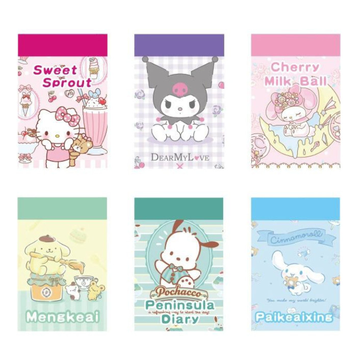 

J2 - Stiker mini motif sanrio 50 lembar karkater sanrio lucu