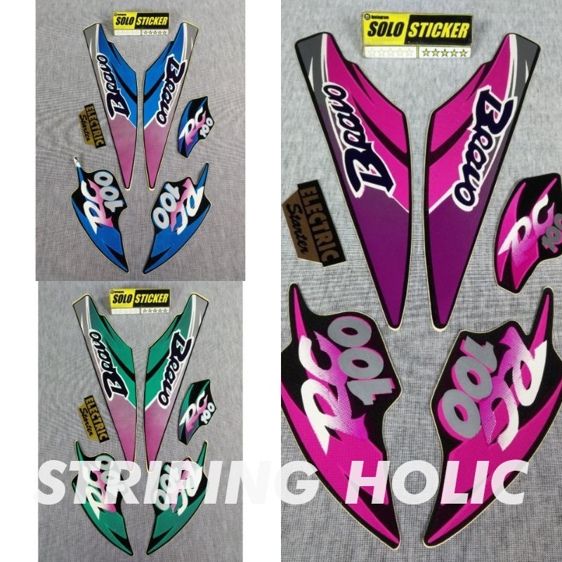 STIKER STRIPING BRAVO RC 100