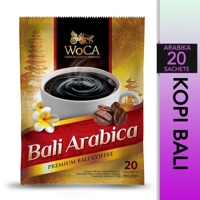 

[Coffee New] WoCA Kopi Bubuk Bali Kintamani Arabica 20 Sachets