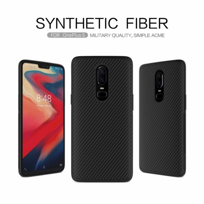 CASE ONEPLUS 6 / ONEPLUS 6T LUXURY CASE CARBON ANTI FINGERPRINT