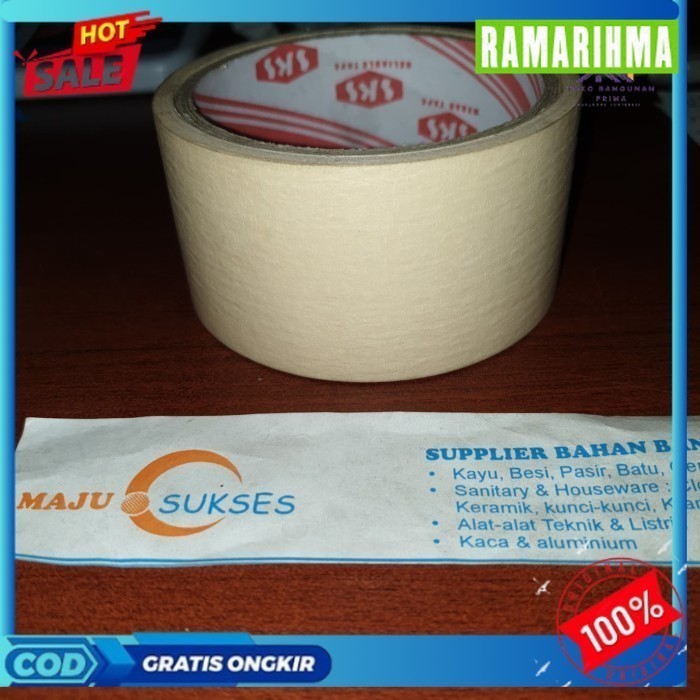 

Promo Sale Isolasi Tape Kertas Star /SKS Paper Tape 2" Inch murah