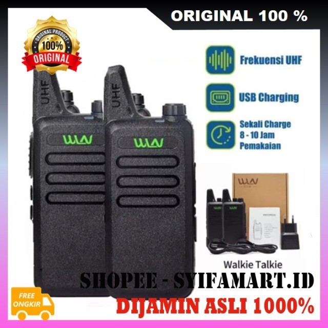 HT Talker Telepon Radio Canggih Alat Komunikasi Jarak Jauh Tanpa Sinyal Isi 2 PCS 100% ORIGINAL