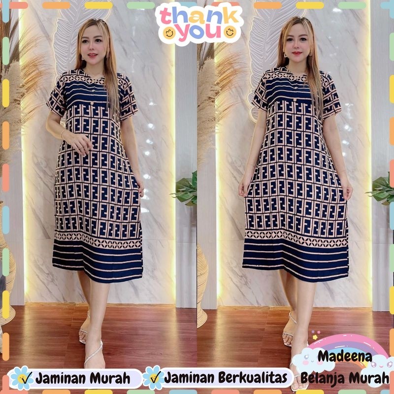 KAIN TEBAL Daster Modis Kekinian Sehari Cantik / Home Dress Busui Resleting / Baju Dirumah Ibu Rumah