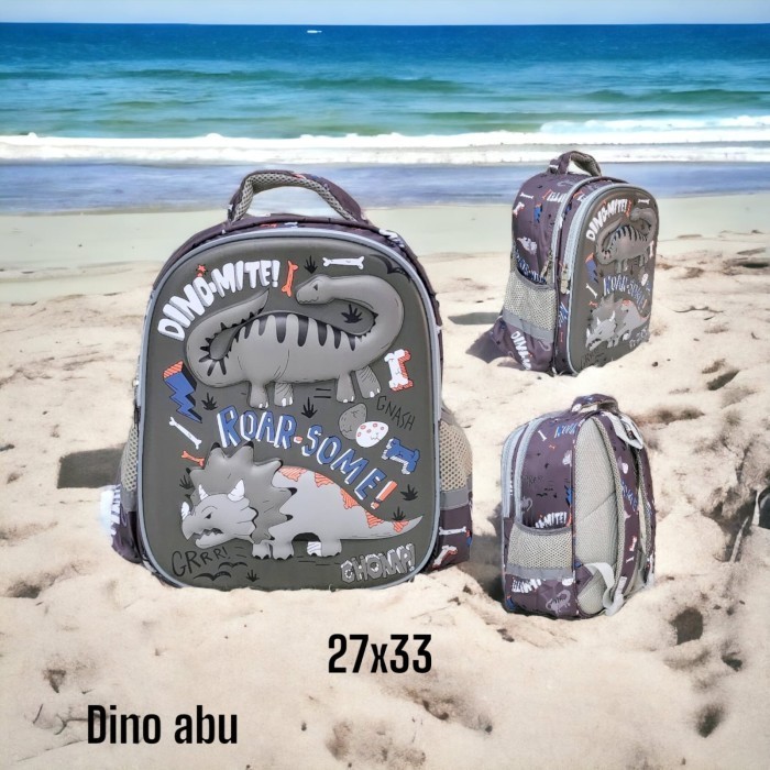 tas ransel dino TK tas anak sekolah paud dinosaurus tyrex  cowok