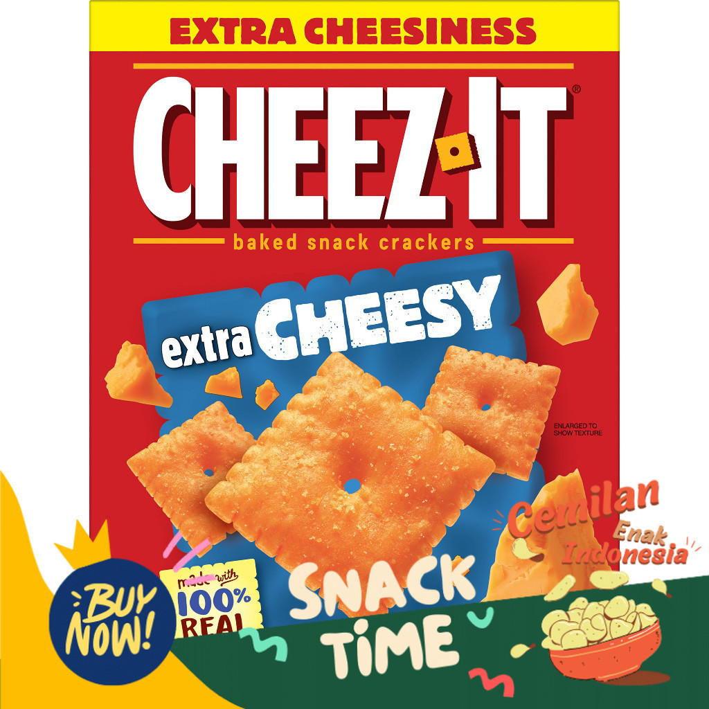 

Special Diskon CHEEZ IT CRACKERS CHEDDAR / ORIGINAL / PEPPER JACK / SNACK MIX / XTRA CHEESE