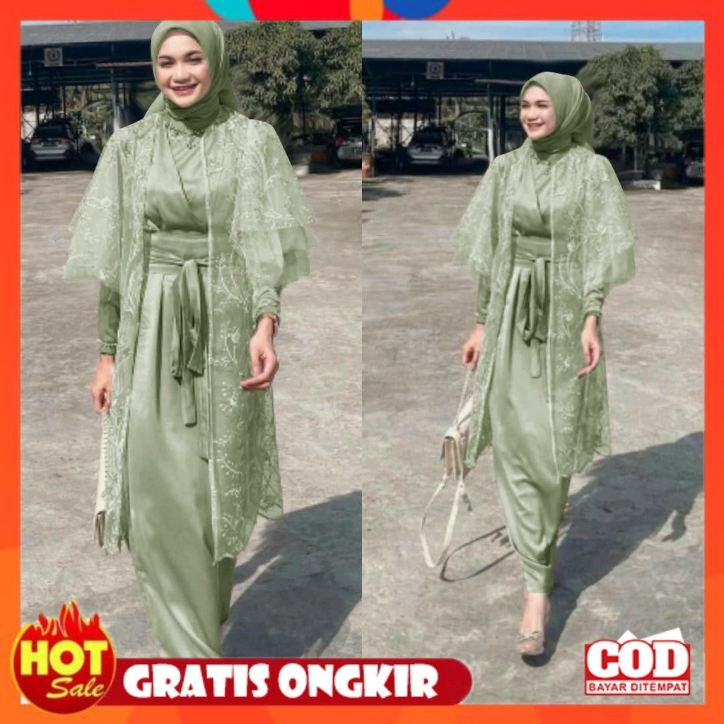 KAIN ADEM HALUS TEBAL / Outer Arabella Brukat Tile Premium//Cardigan Kondangan//Outer Pesta//Dress R