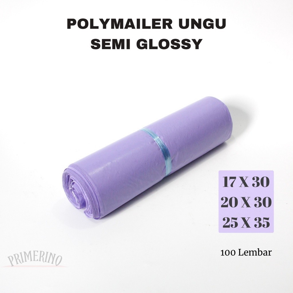 

[RP] (100 PCS) Plastik Polymailer Ungu Lilac SEMI GLOSSY / Plastik Packing Online 100 Lembar
