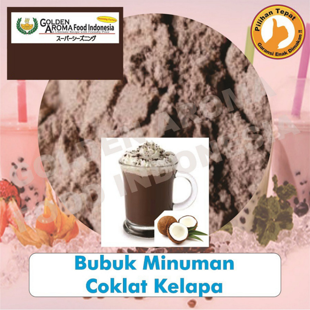 

Bubuk Minuman Coklat Kelapa 250Gr bumbu tabur Coconut Chocolate Drinking Powder1/4kg Murah Halal