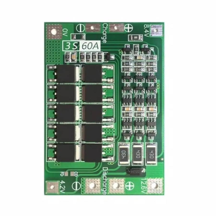 baterai management system bms 3s 60a 60 ampere 12v 12 volt 18650 BMS