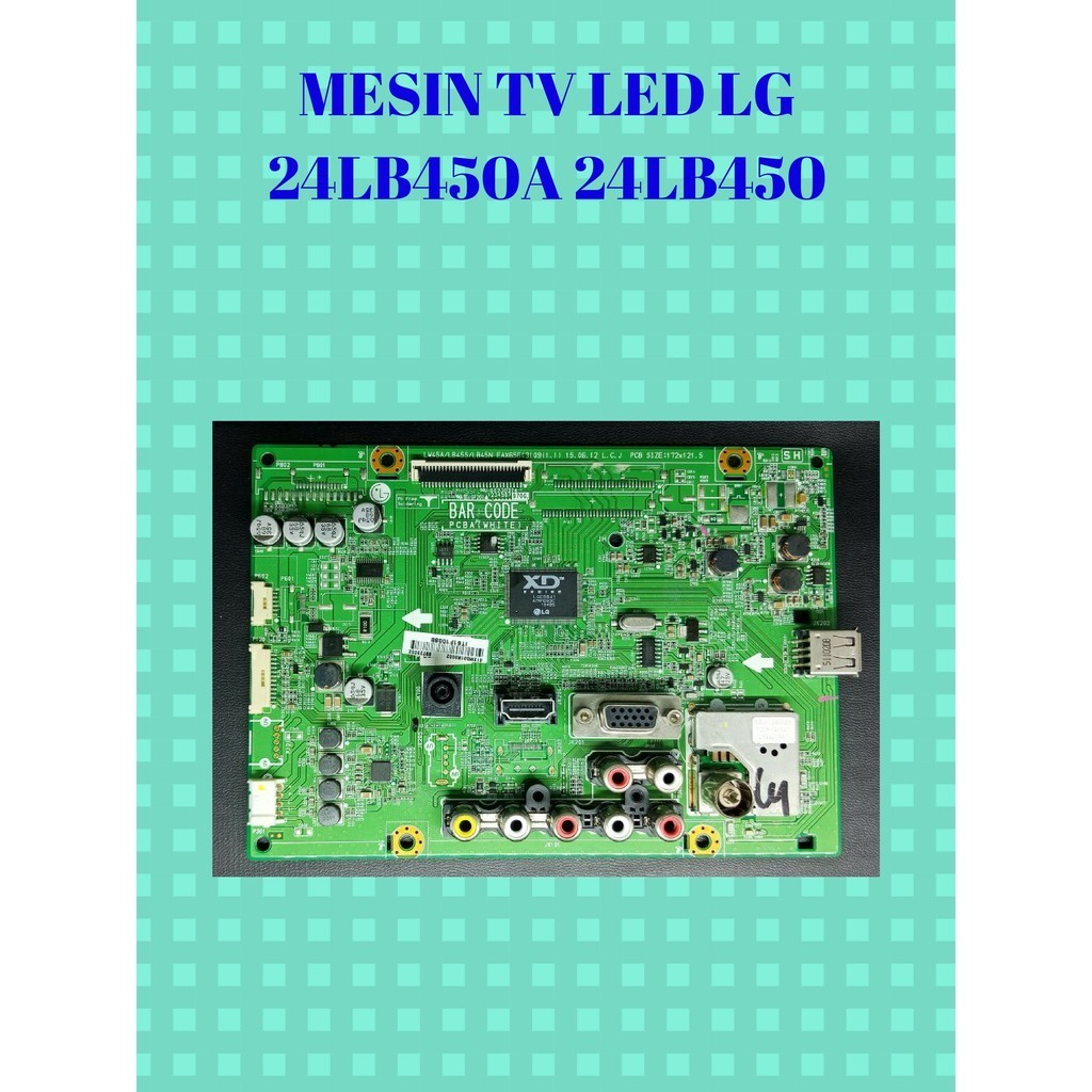 BLOK MESIN TV LED 24 INCH LG SERI 24LB450A / 24LB450