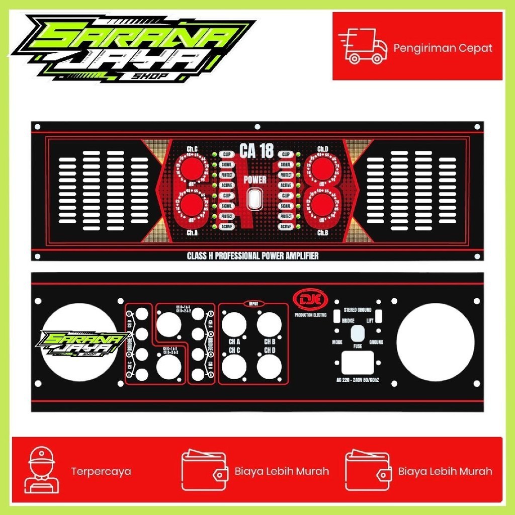 Bok power /Plat power 4 chanel Hard Case