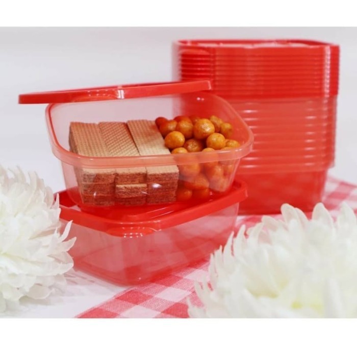 Calista Furano Colour Set 12 pcs Tempat Penyimpanan Makanan Lunch Box - 6 Furano Hijau