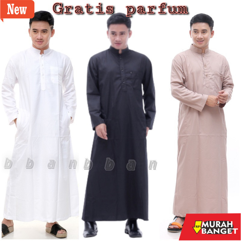 Gamis wanita untuk lebaran- jubah pria lengan panjang gamis pria dewasa jubah saudi model haramain