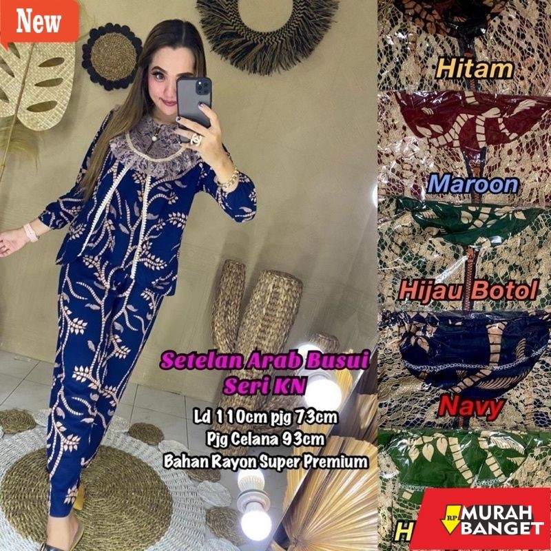 BAJU TIMUR TENGAH UNTUK LEBARAN- STELAN ARAB CP RENDA V//BAJU TIDUR//STELAN ARAB