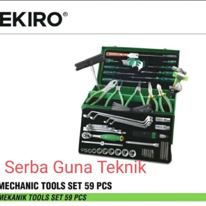 Kunci Mekanik Tool Bok Set 59 pcs Tekiro Mechanic Tools Box Perkakas