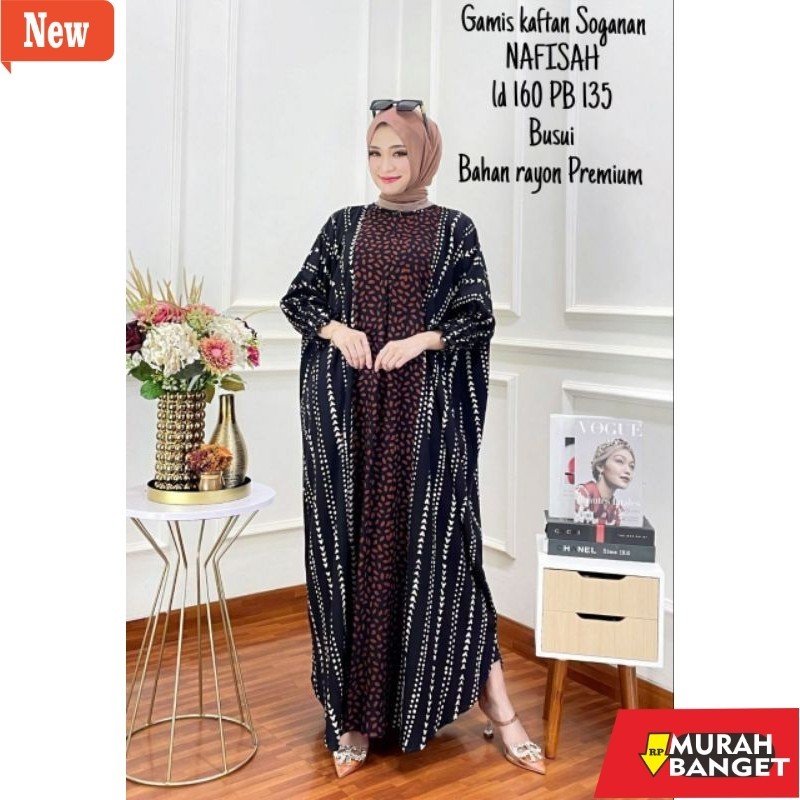 Baju lebaran ala Timur Tengah- Kaftan Wanita Daster Arab Kaftan Jumbo Ld 160 Busui Kekinian Gamis Ka