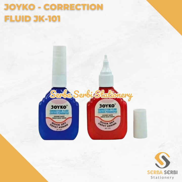 

GROSIR (1 BIJI) JOYKO - CORRECTION PEN FLUID / CAIRAN KOREKSI / TIP-EX / TIP-X / STIPO CAIR JK-101