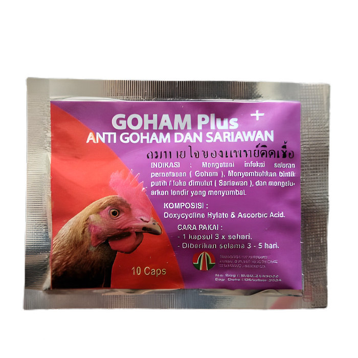 Goham Plus Tamasindo Obat Ayam Sakit Goham Manikan Sariawan