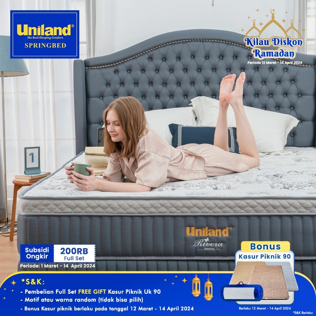 Uniland Springbed Rivera Emira Plushtop Full Set