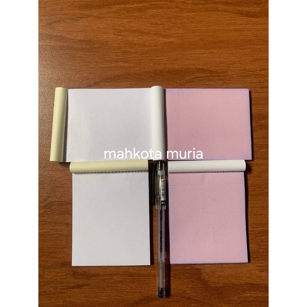 

nota kosongan kertas ncr ukuran 1/8 folio