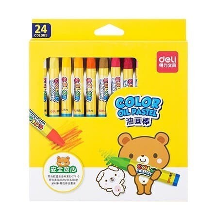 

Deli 6963 crayon oil pastel 24 colors