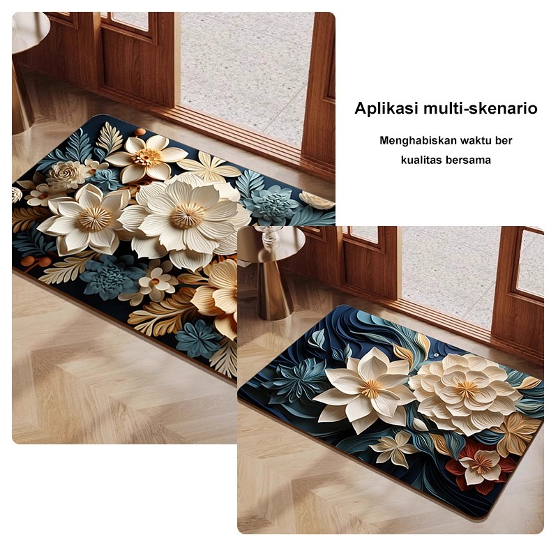 ORIGINAL Barang Bagangan Dalam Stok Keset Kamar Mandi Anti Licin Dan Slip Ukuran 40x60Cm / Keset