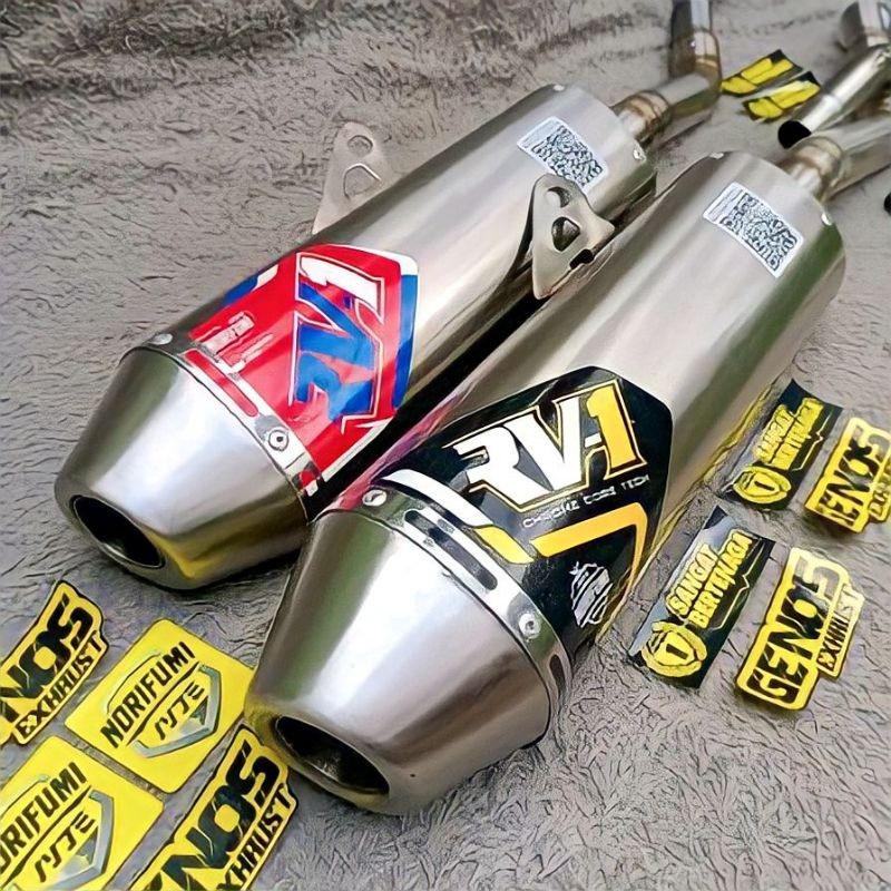 KNALPOT NORIFUMI RV-1 RV1 N4 KLX CRF 150 Dtracker 150 WR 155 R KLX S G BF GRADE A