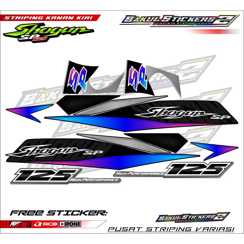 STRIPING VARIASI MOTOR SHOGUN SP 125 / STIKER LIST SUZUKI SHOGUN SP 125