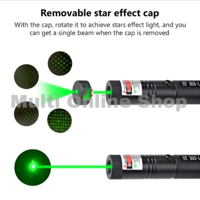 LASER POINTER / LASER HIJAU / POINTER / GREEN LASER POINTER RECHARGE