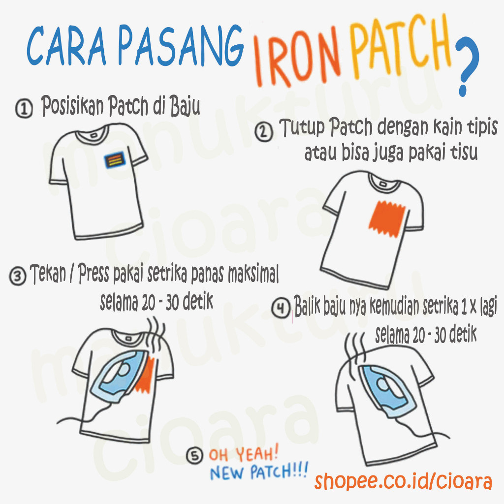 Bordir Iron Patch ChromeHearts Chrome Heart