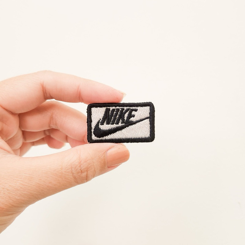 Bordir PATCH BORDIR FASHION SPORTS / BADGE BORDIR -NIKE- BLACK WHITE / COMPANY SPORTS IRON PATCH