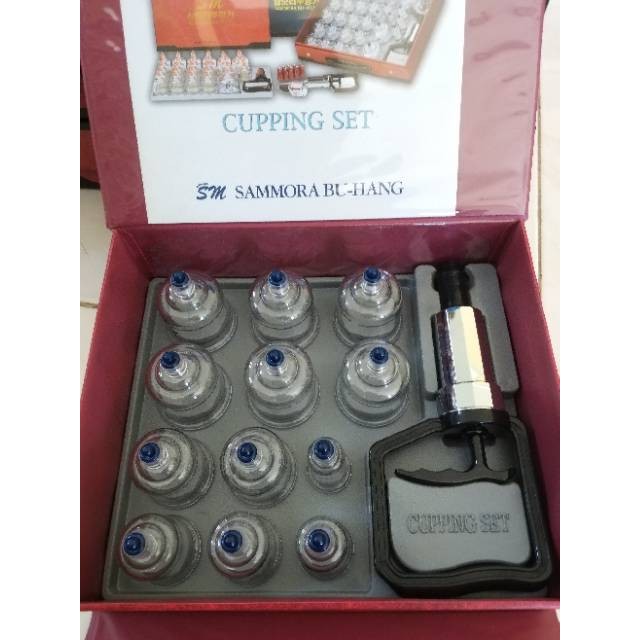 Alat Bekam Sammora Bu-Hang Premium Isi 12 Cupping Kit Made In Korea Original