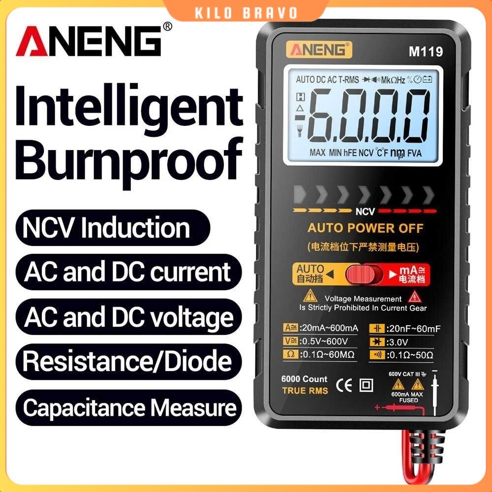 ANENG Digital Multimeter Multitester Voltage Tester with NCV Sensing - M119