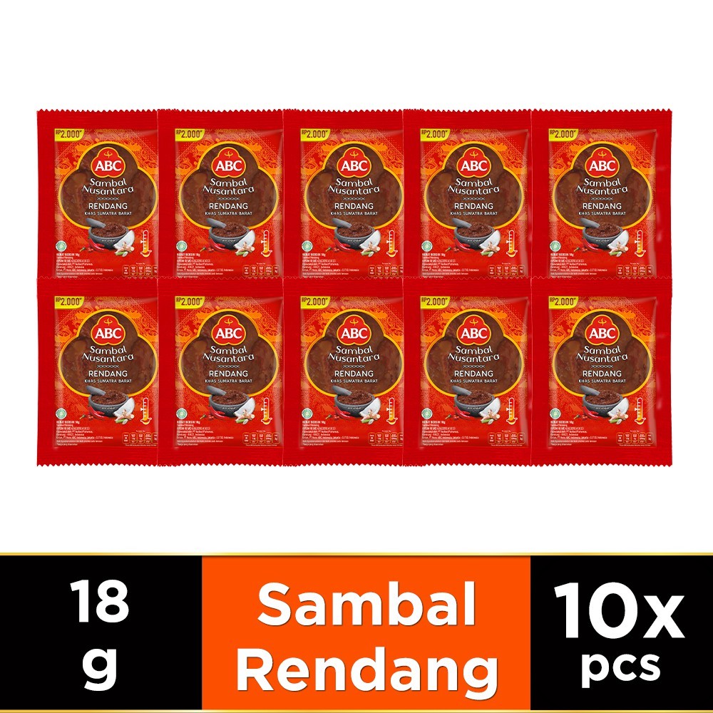 

ABC Sambal Nusantara Rendang 10 x 18 g