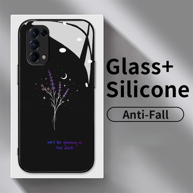 Glass Case For Oppo Reno5 4G 5G Reno5 F Reno5 K Reno5 Lite Reno2 F Reno2 Z Reno3 4G Reno4 4G Reno4 F