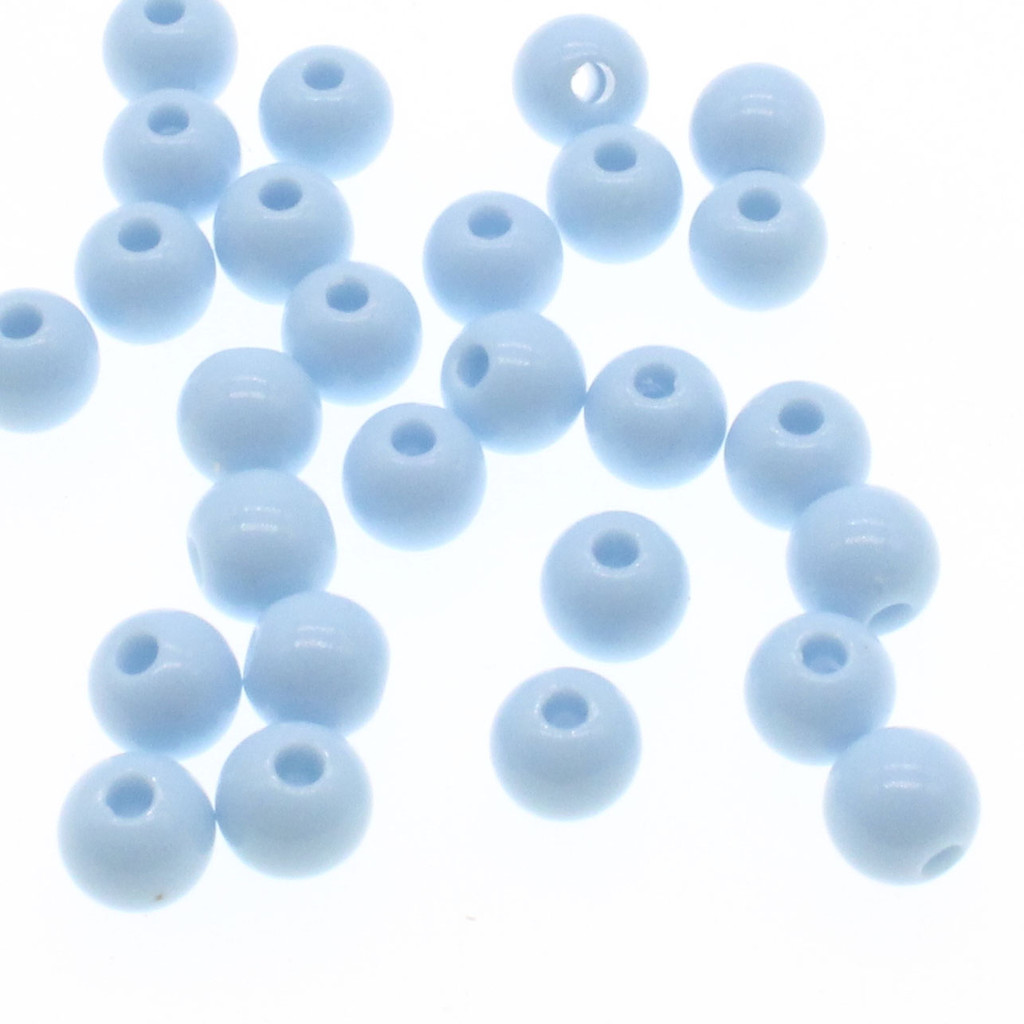 

CHONGAI 200Pcs 6mm Light blue Color Acrylic Round Ball Spacer Beads For Jewelry Making DIY Jewelry Accessories For Handicrafts