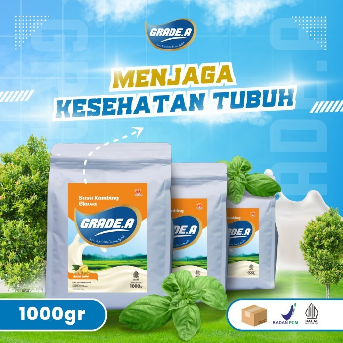 

SUSU KAMBING ETAWA BUBUK GRADE A RASA JAHE UNTUK KESEHATAN TULANG - 1kg