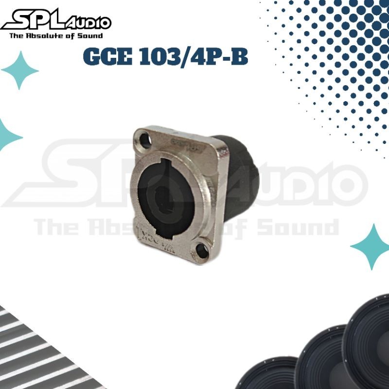 SOCKET SPEAKON -SOKET SPIKON SPL AUDIO BODY GCE 103